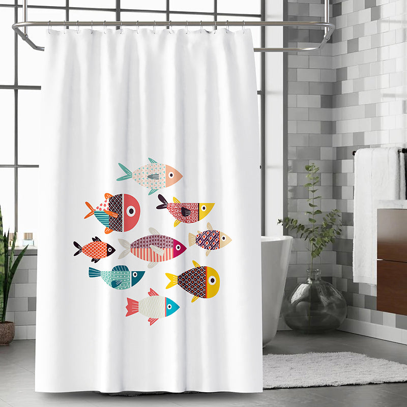 Linentalks Waterproof Bathroom Shower Curtain for Kids, Lovely